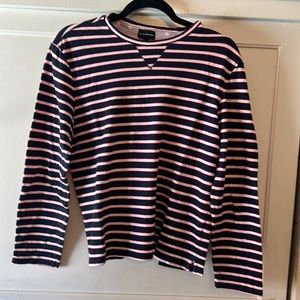 Men’s M Club Monaco stripes red white and blue long sleeve jersey